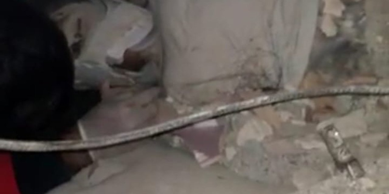 Depremin 258’inci Saatinde Kurtarılan Neslihan Kılınç’ın Enkaz Altındaki İlk Görüntüsüne İha Ulaşıldı