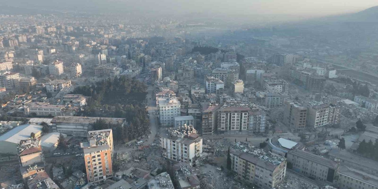 Toz Bulutlarıyla Kaplanan Hatay Dron İle Görüntülendi
