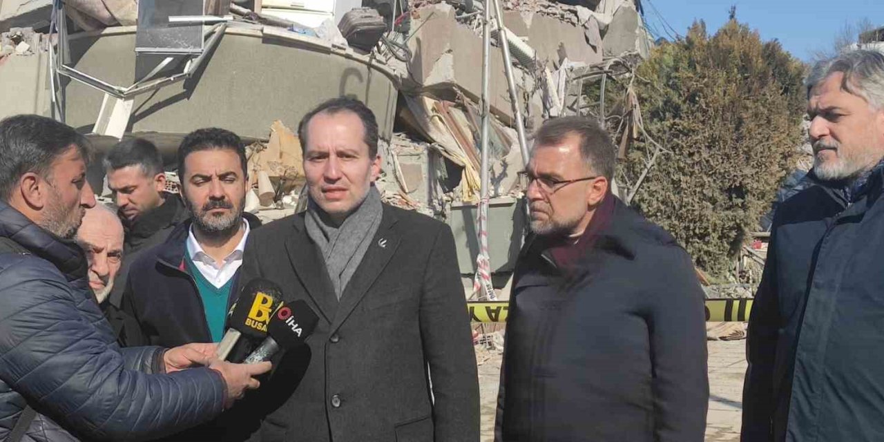 Erbakan: "deprem Anından İtibaren Tüm Teşkilatlarımız Seferber Oldular"