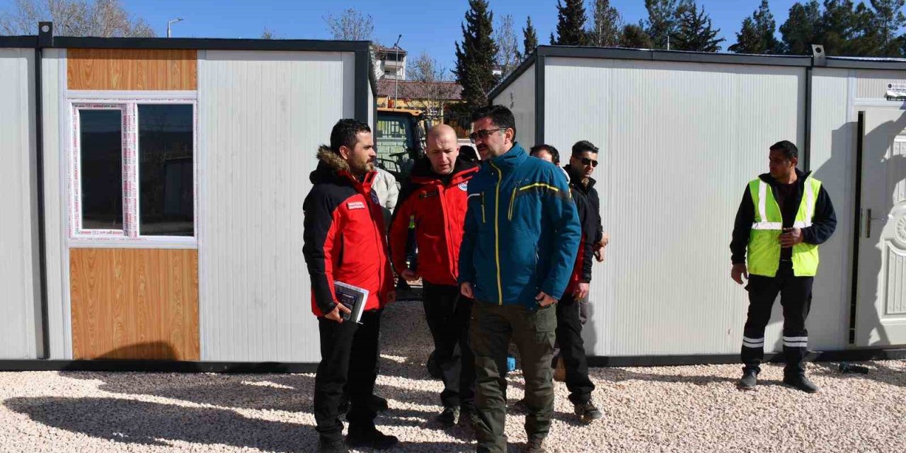 Depremin Merkez Üssü Pazarcık’a Konteyner Kent Kuruluyor