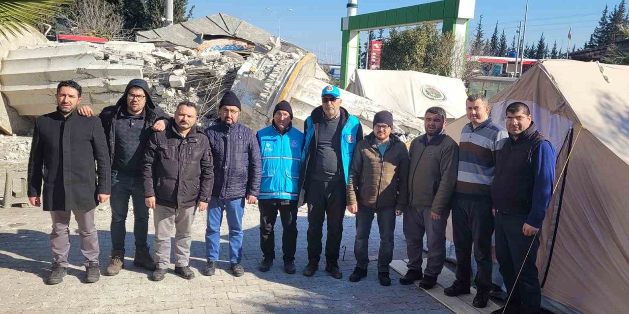 Gazipaşa’dan Deprem Bölgesine Giden Din Görevlileri Çalışmalarına Devam Ediyor