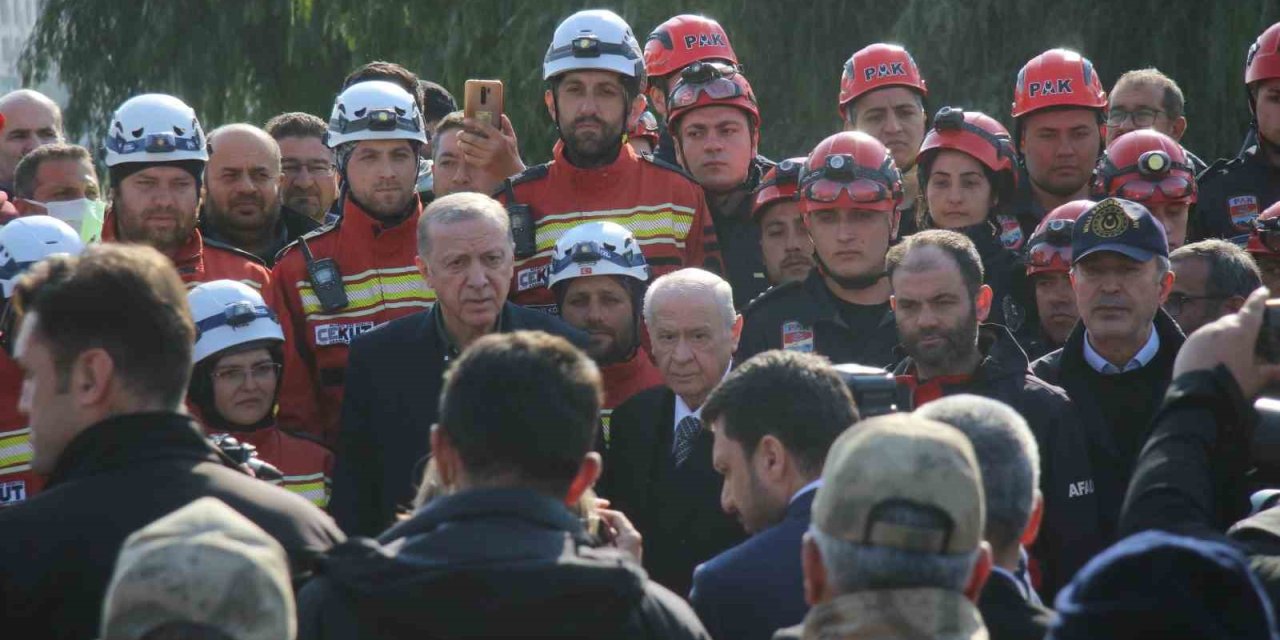 Cumhurbaşkanı Erdoğan Ve Mhp Lideri Bahçeli Hatay’da