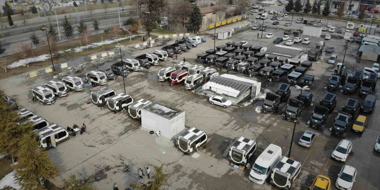 Karavanlar Deprem Bölgesi Malatya’da Afetzedelere Tahsis Edildi