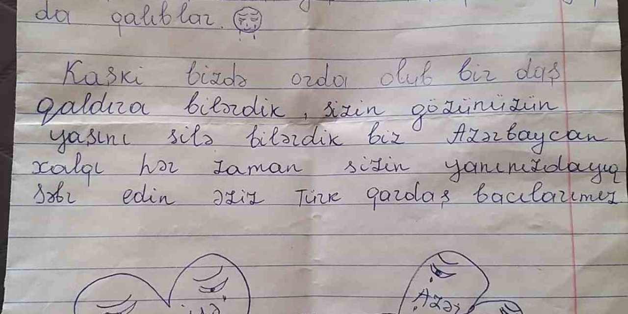 Azerbaycanlı Çocuktan Yürekleri Isıtan Mektup