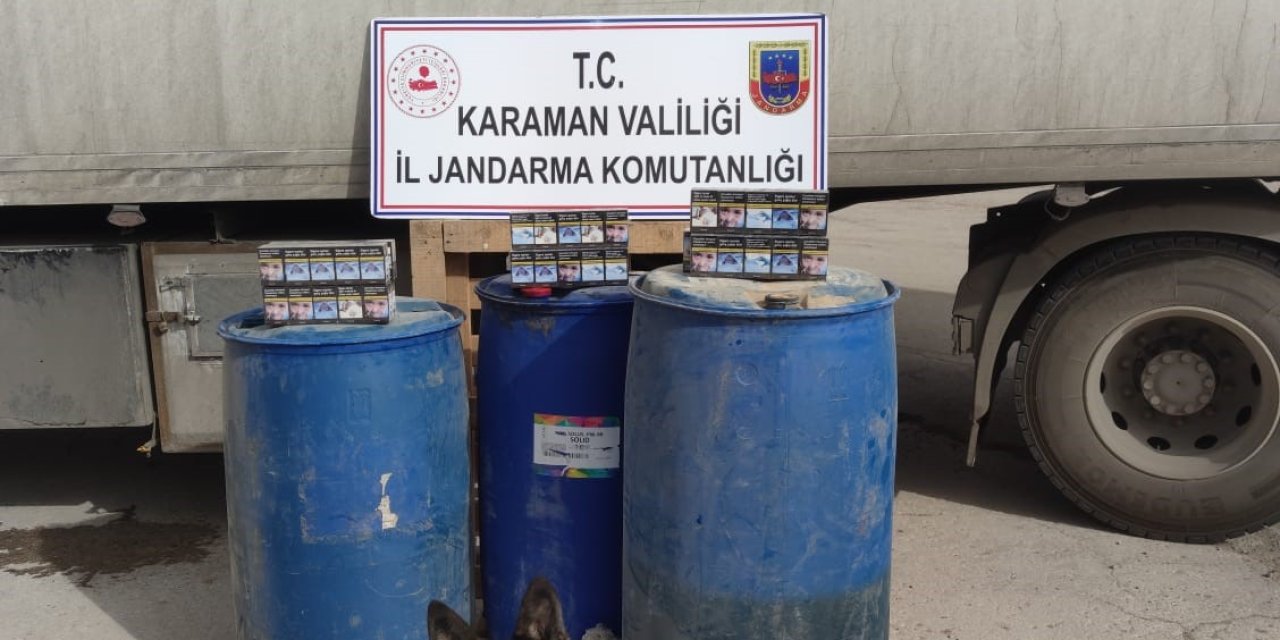 Karaman’da Durdurulan Tırda Kaçak Sigara Ve Mazot Ele Geçirildi