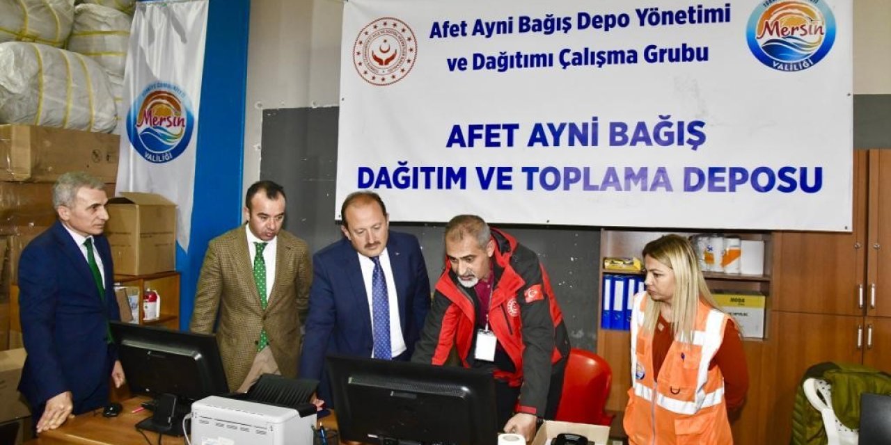 Vali Pehlivan, Afad Lojistik Merkezinde İncelemelerde Bulundu