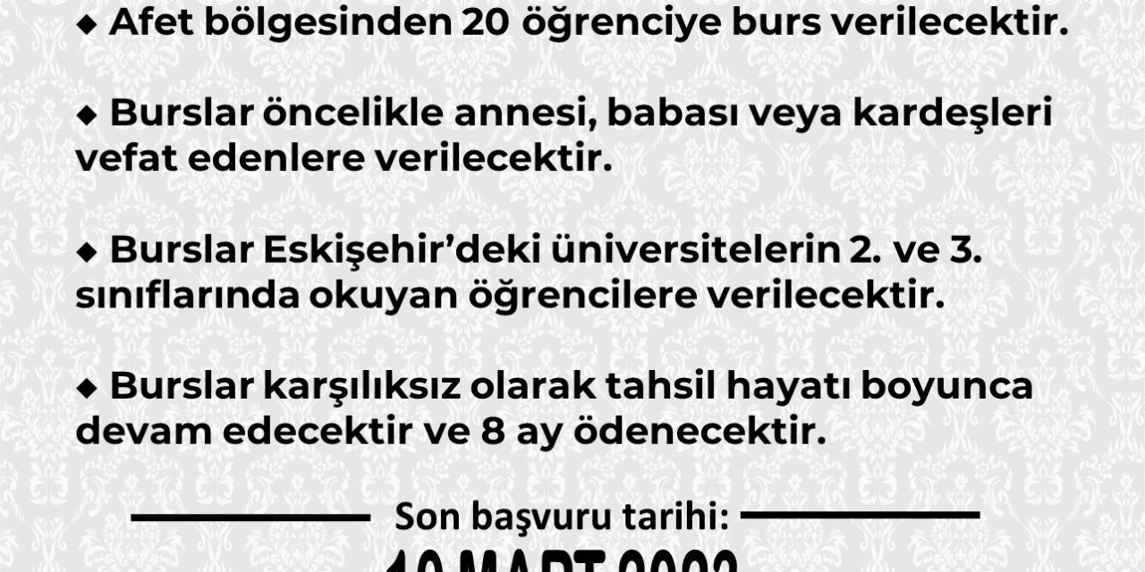 Eskişehir Türk Ocağı’ndan 20 Afetzede Öğrenciye Burs