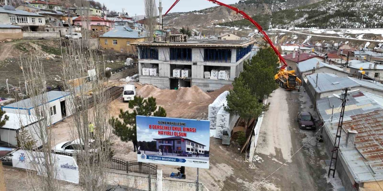 Selçuklu Belediyesi Sızma’ya 8 Derslikli Okul Kazandırıyor