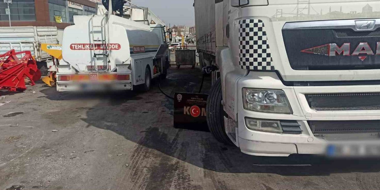 Konya’da 6 Bin 220 Litre Kaçak Akaryakıt Ele Geçirildi