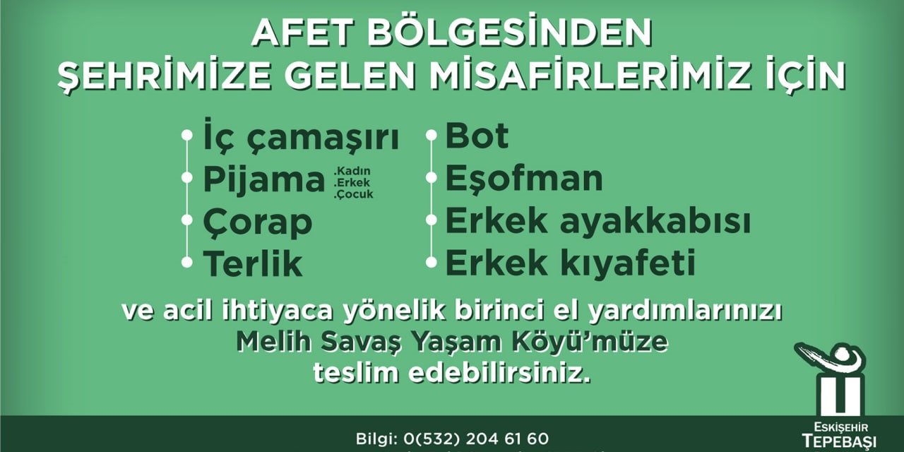 İhtiyaç Malzemeleri Toplanmaya Devam Ediyor