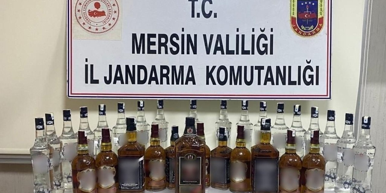 Mersin’de Kaçak Alkol Ve Sigara Operasyonu