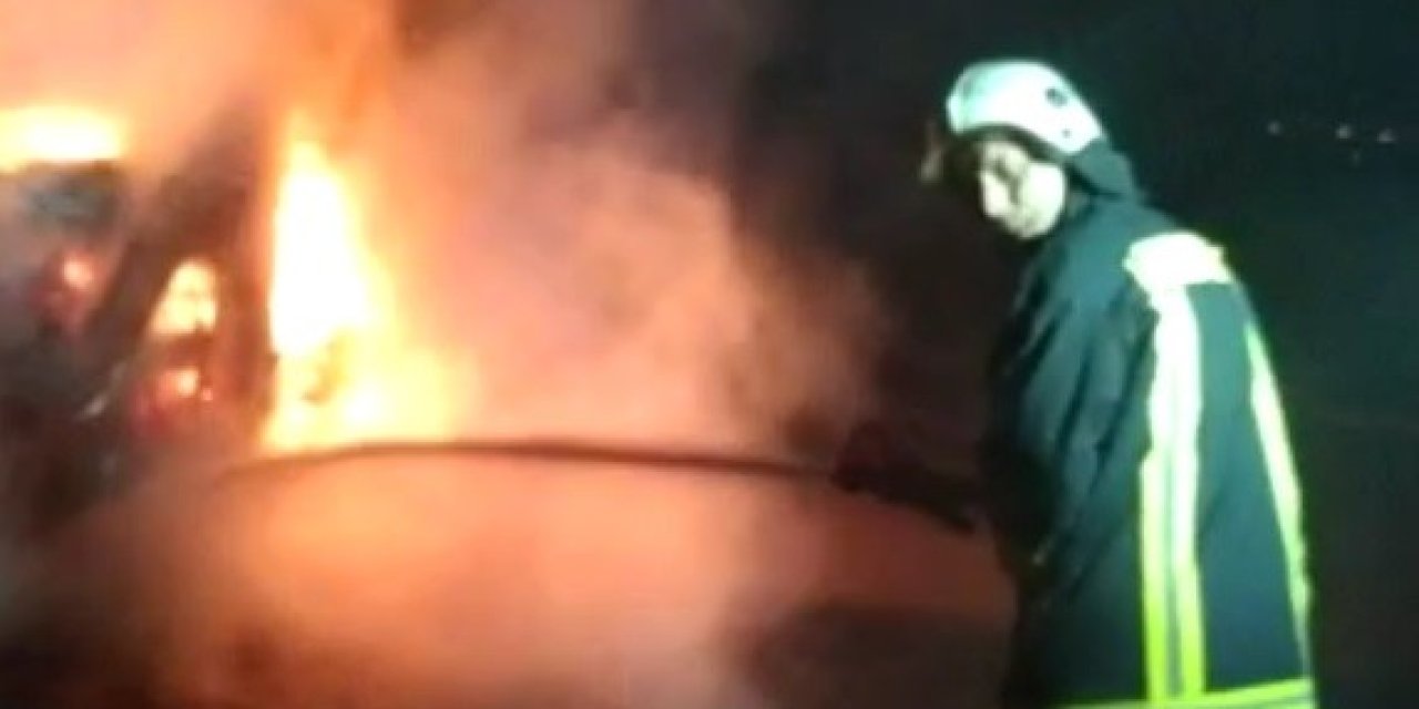 Kaçış Rampasında Tır Yandı