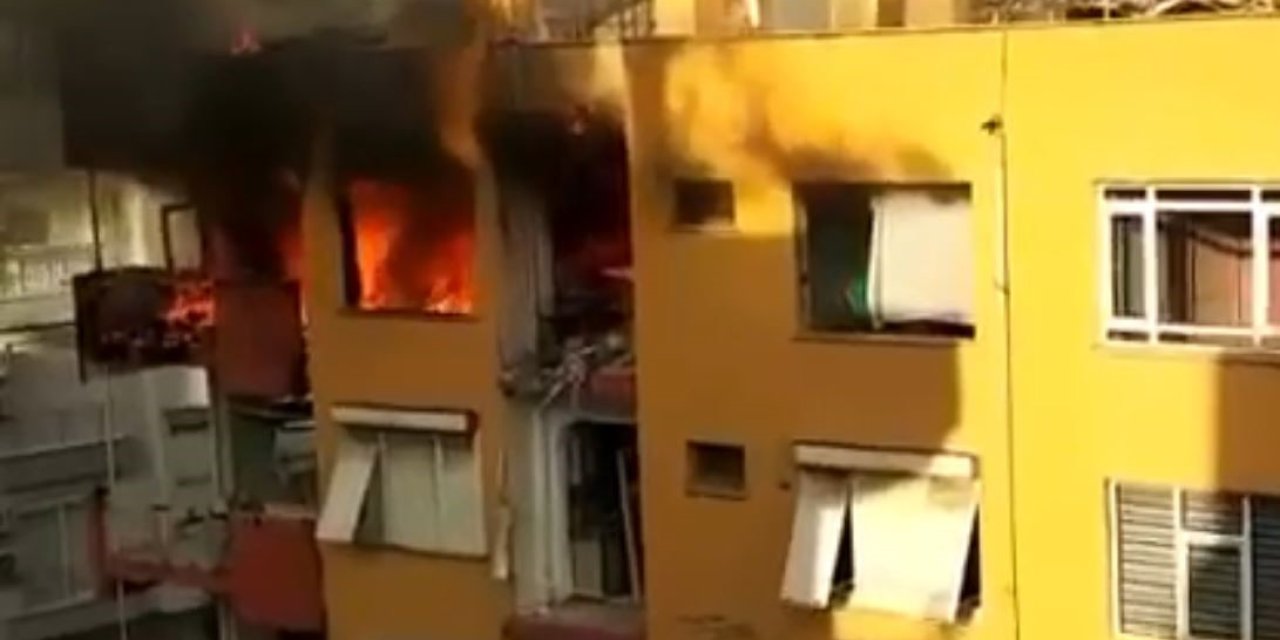 Kentsel Dönüşüme Giren Binadaki Yangın Mahalleliyi Tedirgin Etti