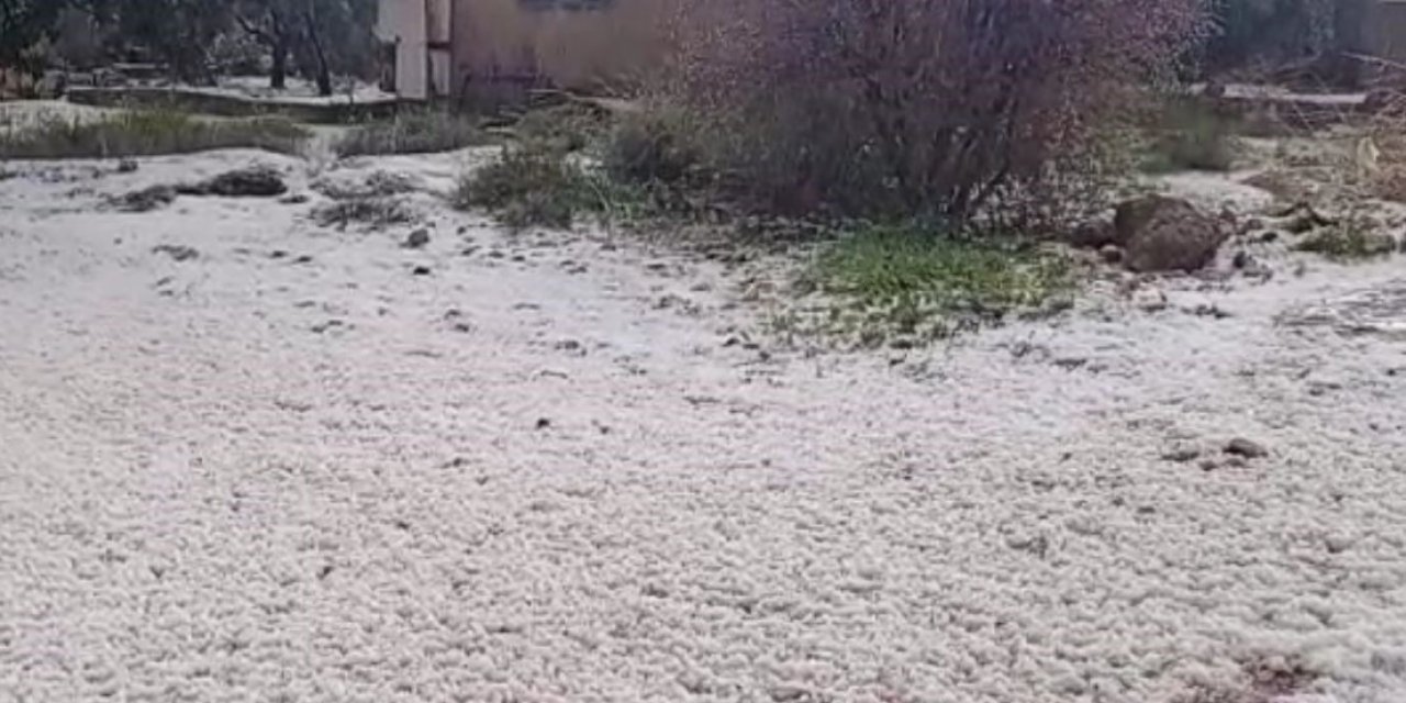 Silifke’yi Dolu Beyaza Bürüdü