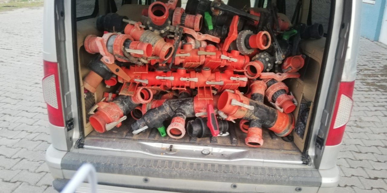 Kayseri’de Çalınan Malzemeler Nevşehir’de Bulundu