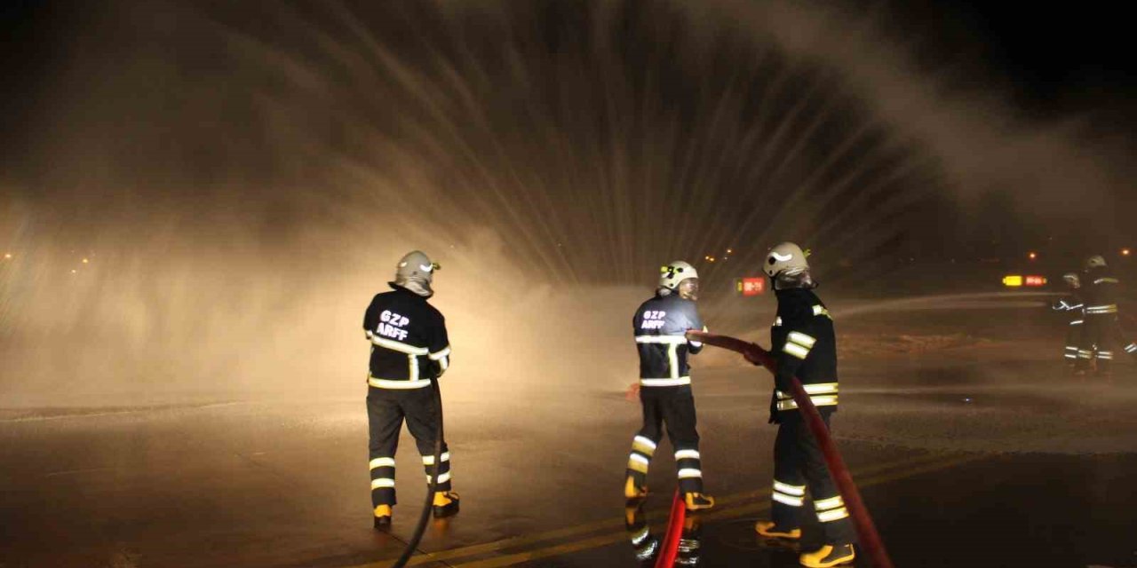 Gazipaşa-alanya Havalimanı’nda Acil Durum Tatbikatı