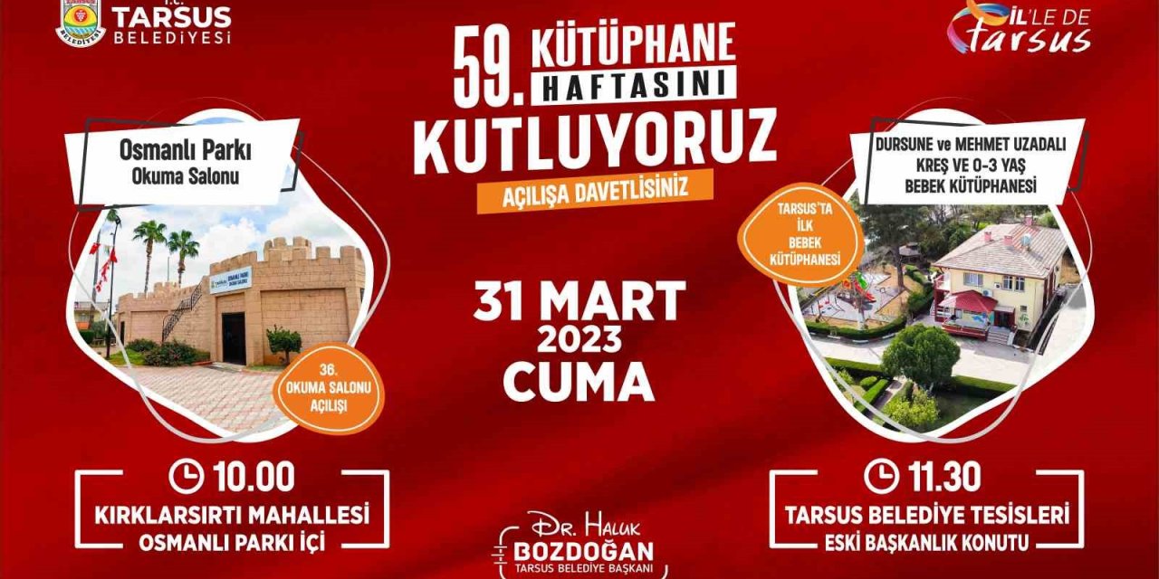 Tarsus Belediyesinden Kreş, Okuma Salonu Ve Kütüphane