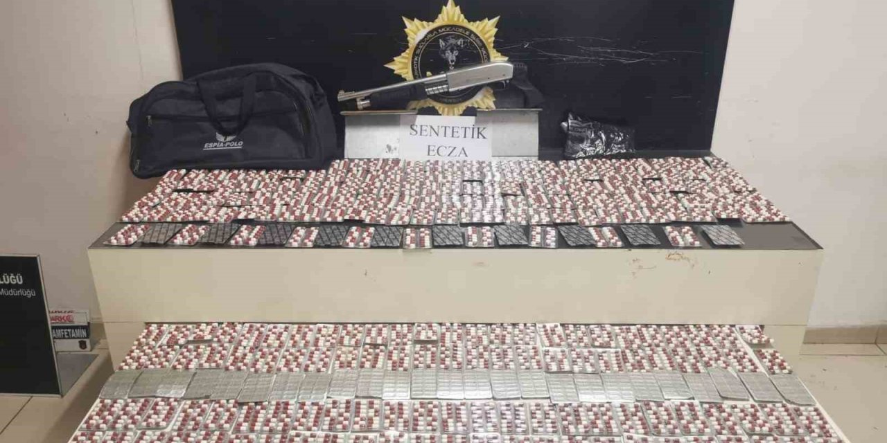 Mersin’de 4 Bin Adet Sentetik Hap Ele Geçirildi