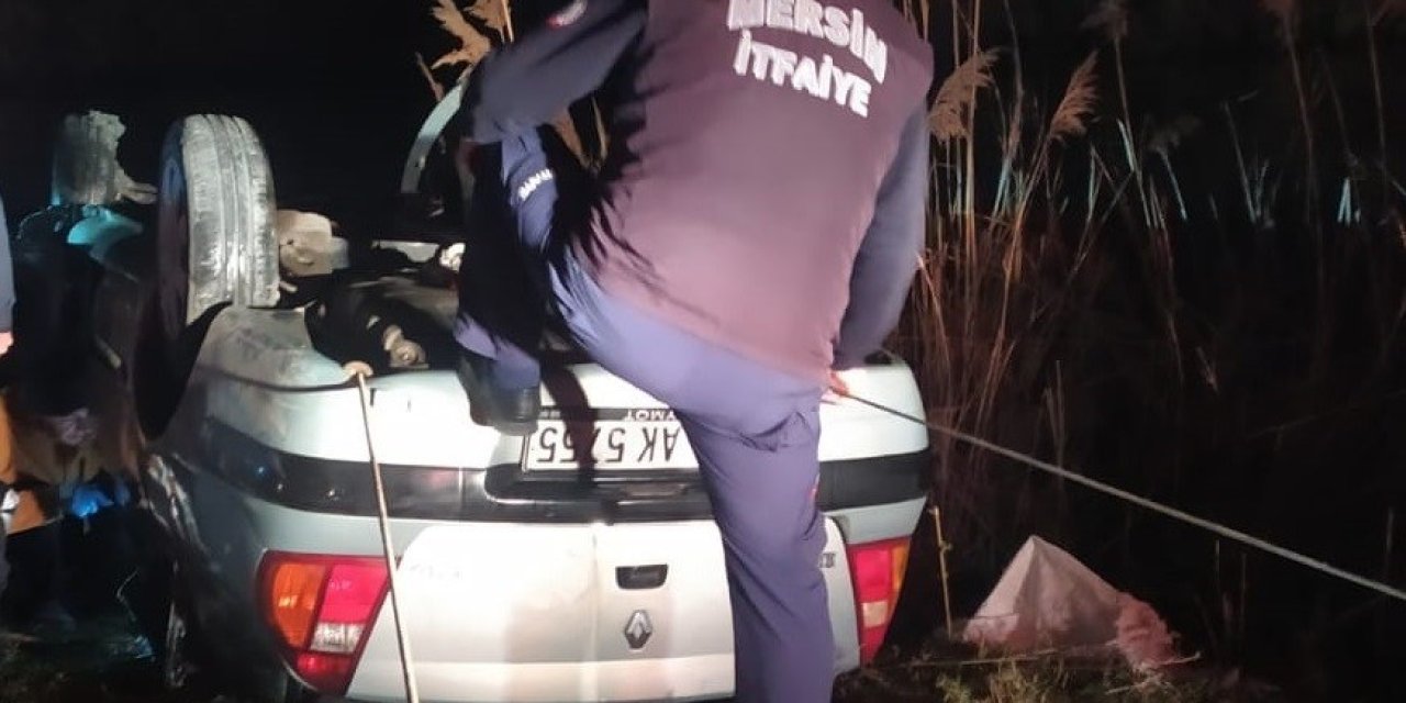 Otomobil Kanala Düştü, Sürücü Hayatını Kaybetti