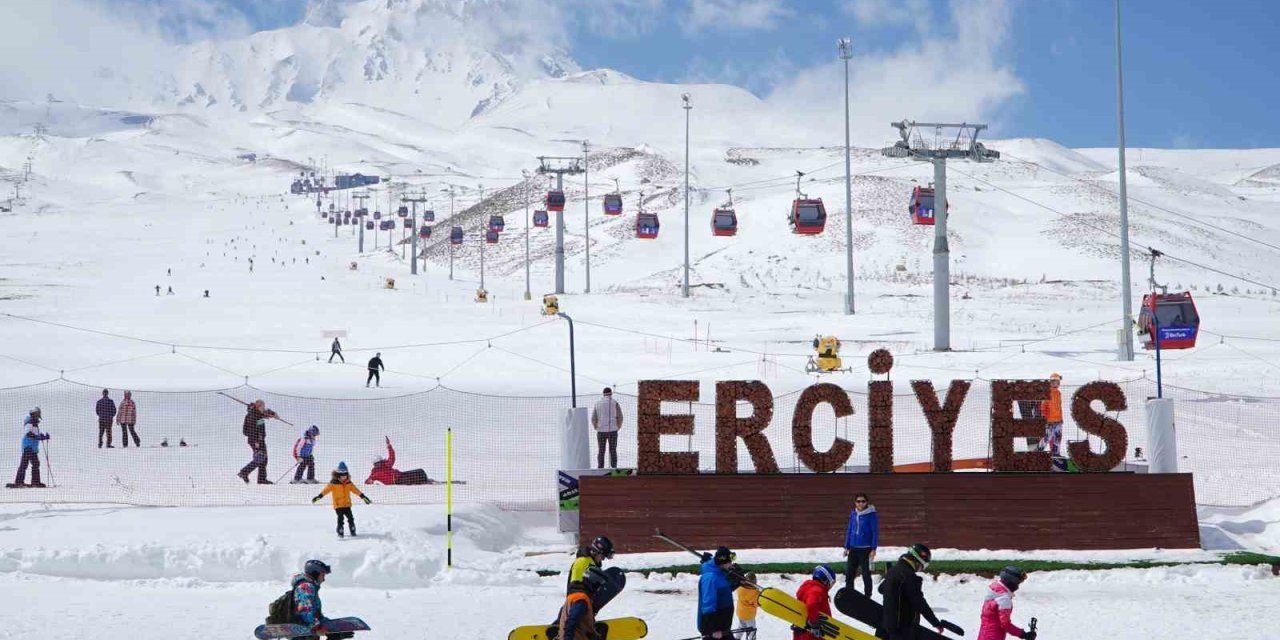 Erciyes’te Kar Yağışı, Sezonu Bayrama Kadar Uzattı