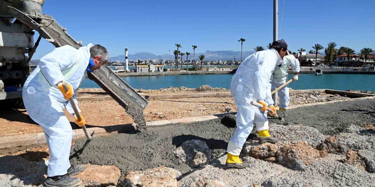 Başkan Sözen, Antik Side Limanı’nı Güzelleştiriyor