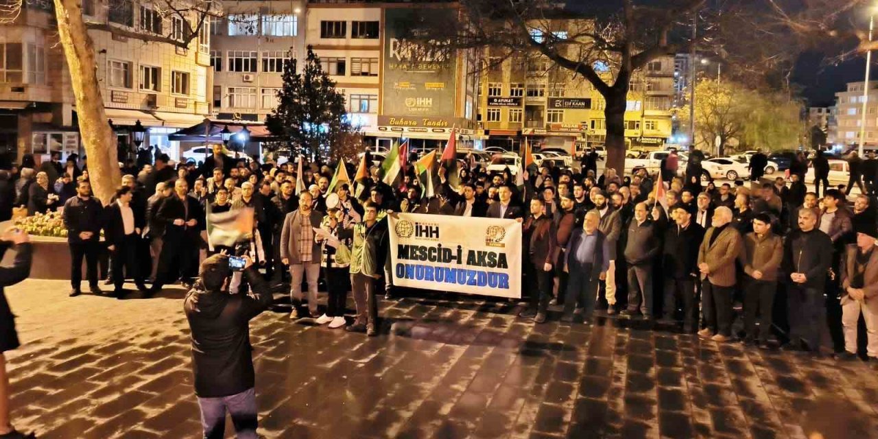 Kayseri’de İsrail Terörü Lanetlendi