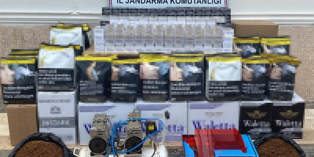 Kaçak Sigara İmalathanesine Jandarma Baskını