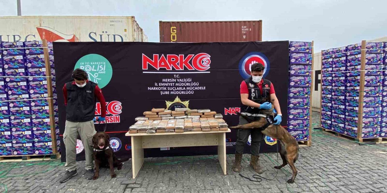 Mersin Limanında 97 Kilo 500 Gram Kokain Ele Geçirildi
