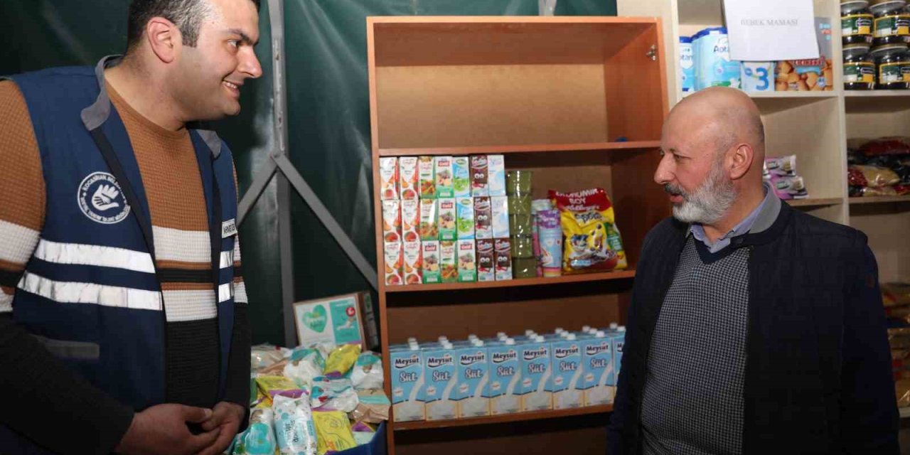 Kocasinan’ın Sosyal Market’i, Kardeş Belediye Türkoğlu’nda