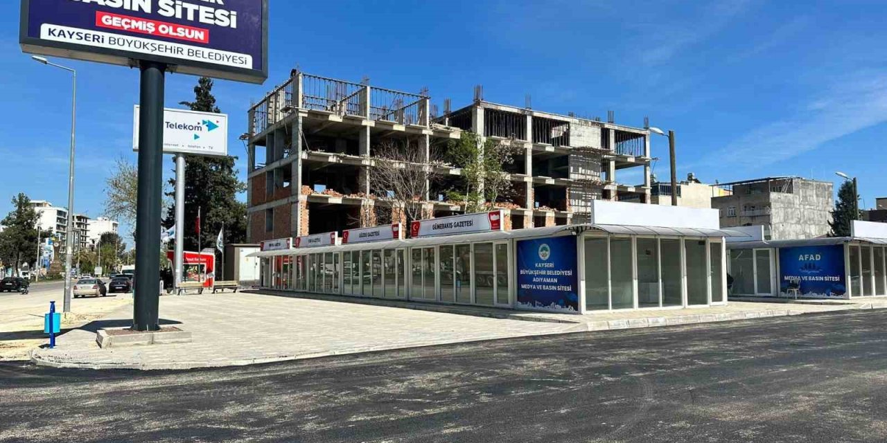 Kayseri Büyükşehir’in "adıyaman Konteyner Basın Sitesi" Tamamlandı