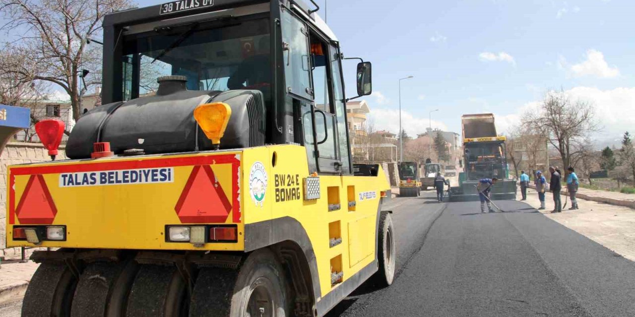 Talas’ta Asfalt Sezonu Hızlı Başladı