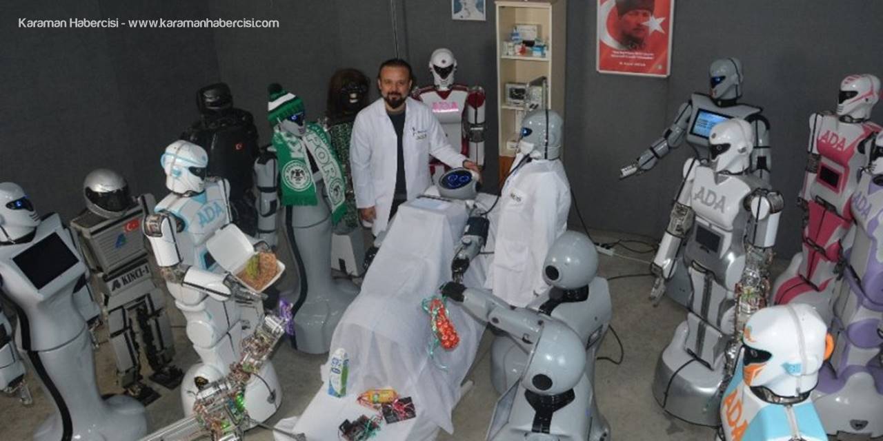 Konya'da Üretilen Antalya'da Sahneden Düşerek Parçalanan Robot Onarıldı