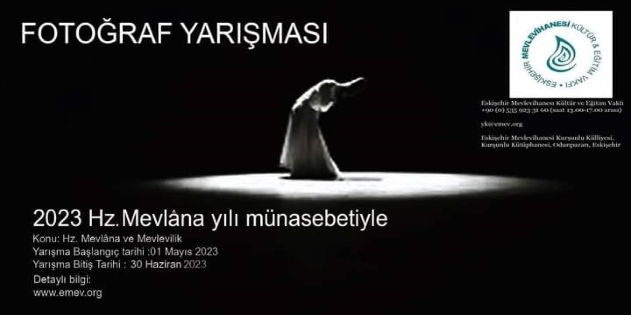 2023 Hz. Mevlana Yılına Özel Olarak Fotoğraf Yarışması Düzenlenecek