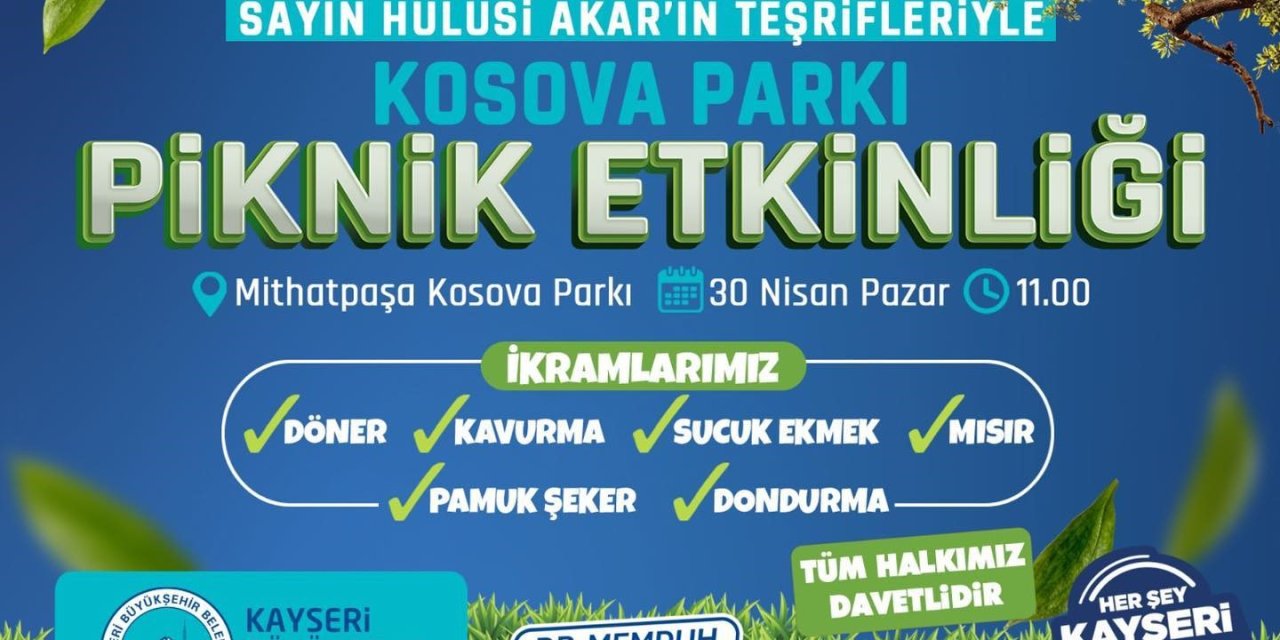 Vatandaşlar Piknik Etkinliğinde Buluşuyor