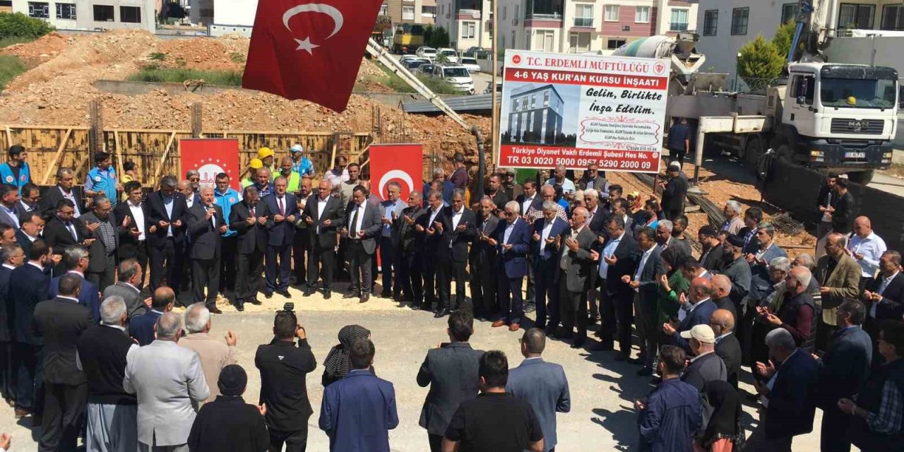 Mersin’de 150 Öğrenci Kapasiteli Kur’an Kursunun Temeli Atıldı