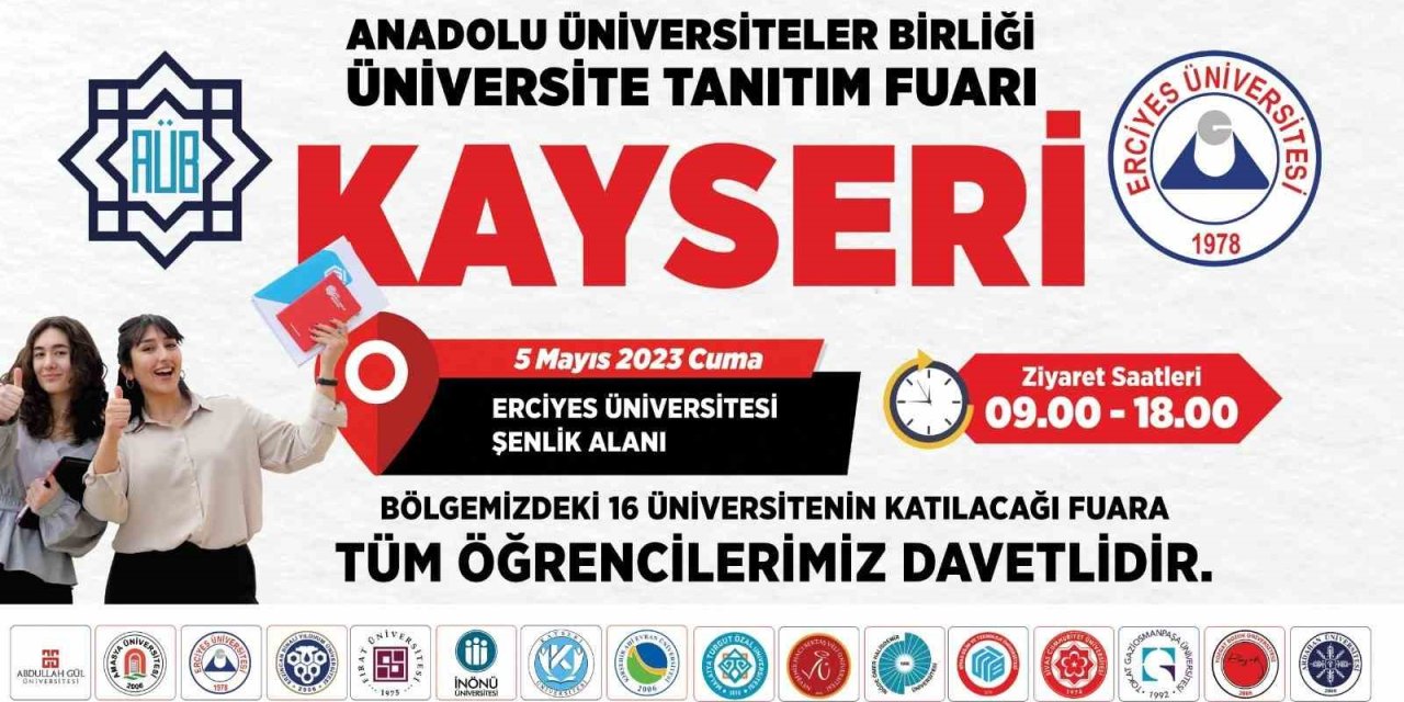 Aüb Üniversite Tanıtım Ve Tercih Fuarı, Erü’nün Ev Sahipliğinde Gerçekleştirilecek