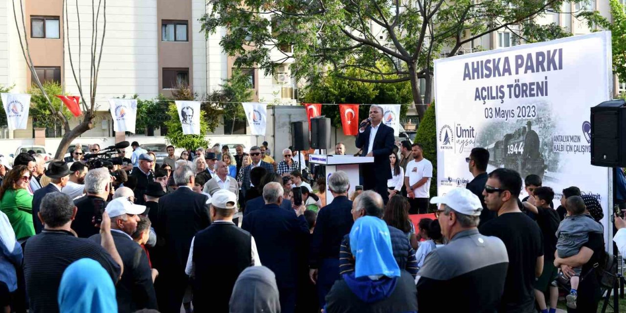 Muratpaşa’da Ahıska Parkı Açıldı