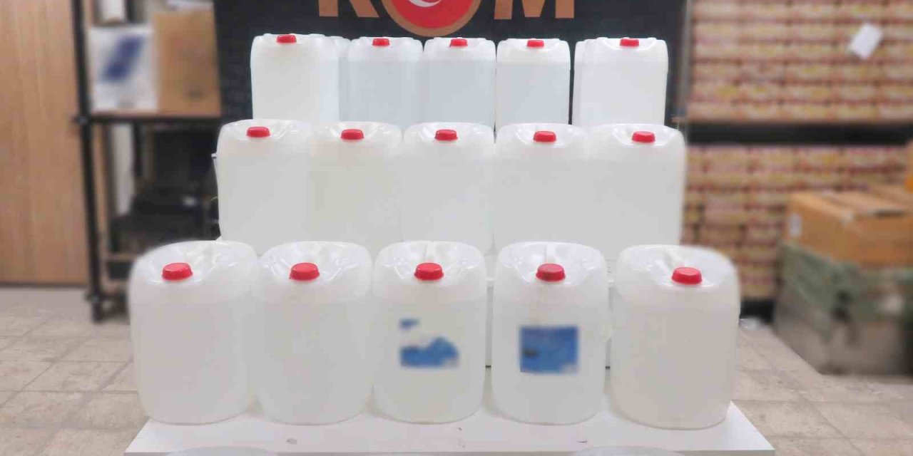 600 Litre Etil Alkol Ele Geçirildi