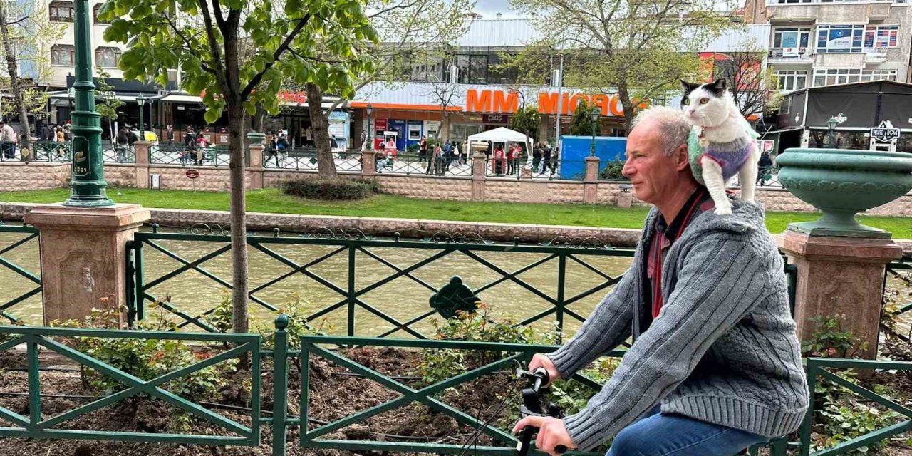 Boynunda Kedisi İle Tüm Türkiye’yi Dolaşıyor