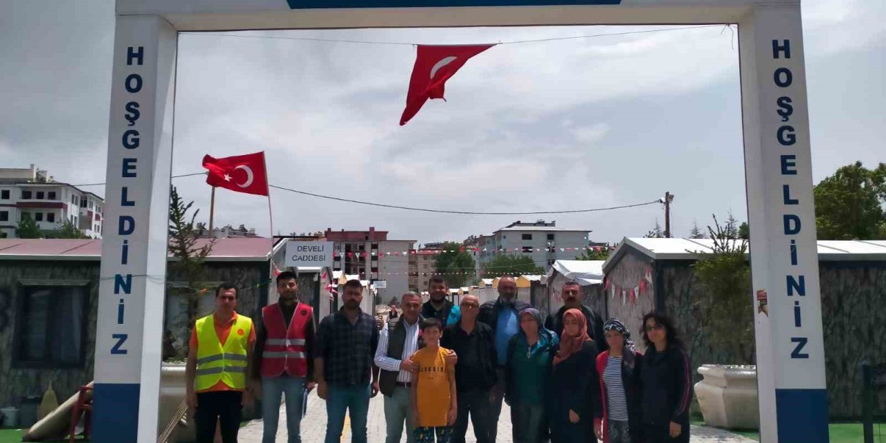 Başkan Cabbar’dan Elbistan Develi Konteyner Kent E Ziyaret