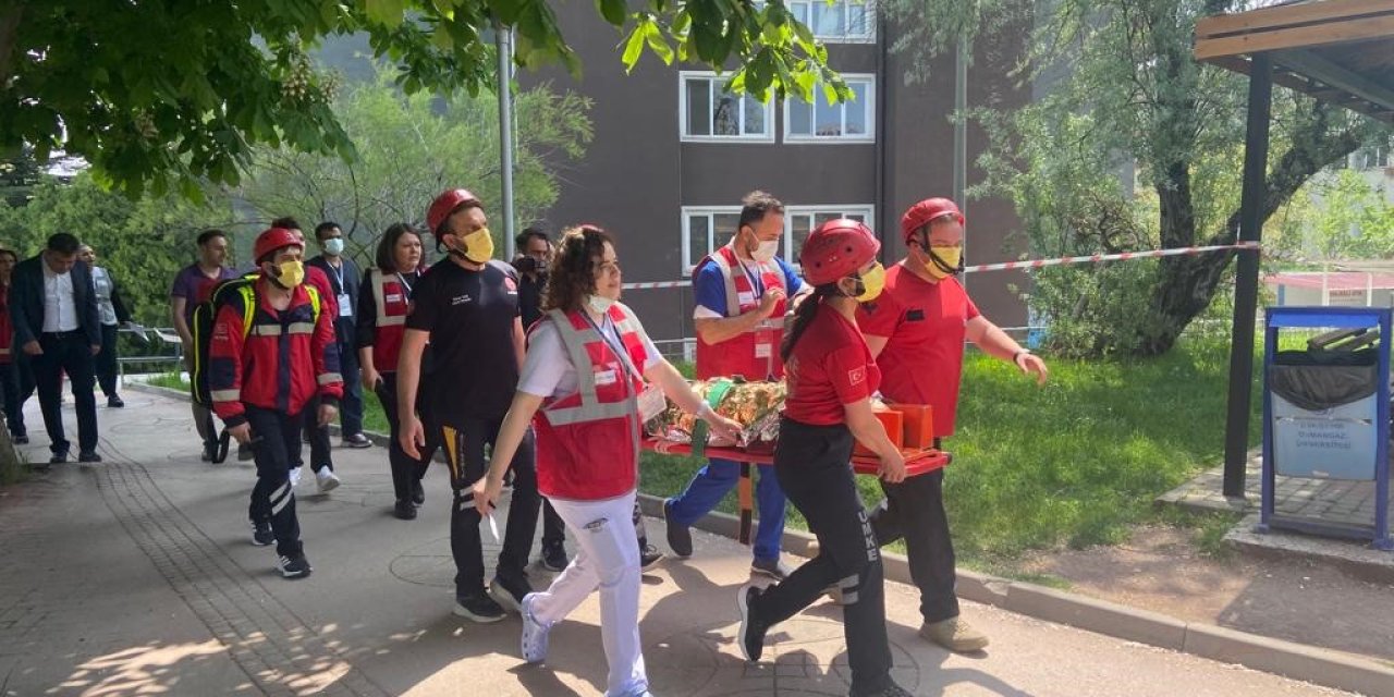 Esogü Hastanesi’nde Yangın Tatbikatı Yapıldı