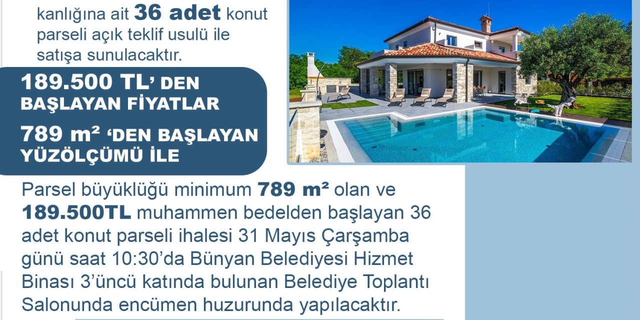 Yeşil Bünyan’da Konut Parseli Fırsatı