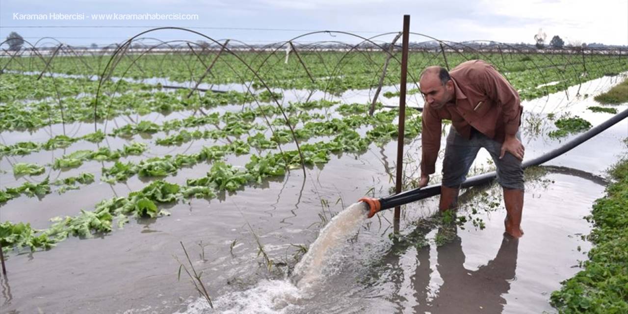 Mersin'de Su Basan Tarlalarda Yaralar Sarılmaya Çalışılıyor