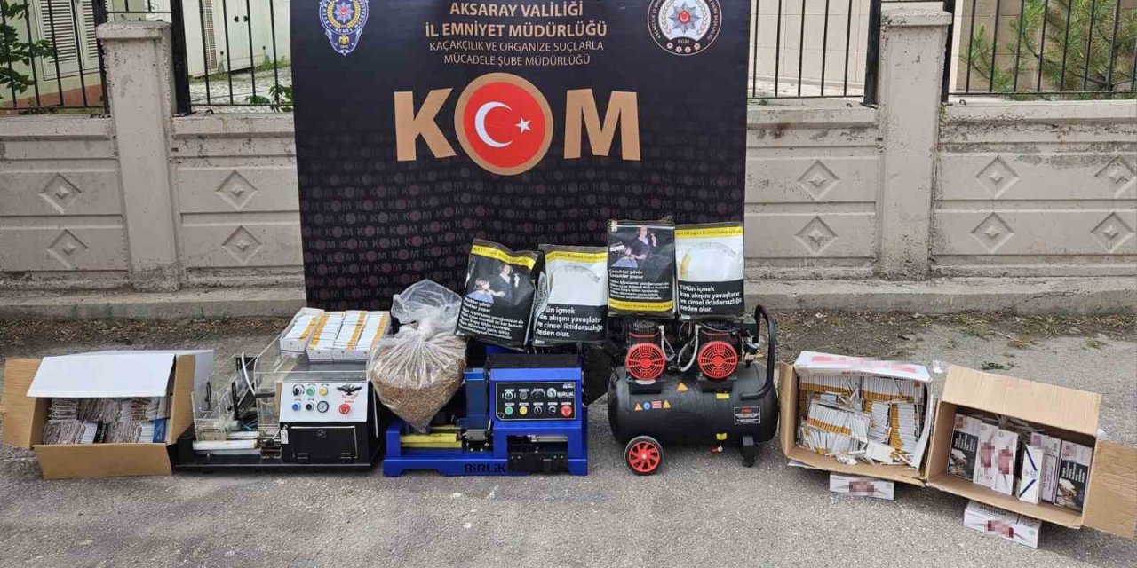 Aksaray Polisinden Kaçak Sigara Operasyonu