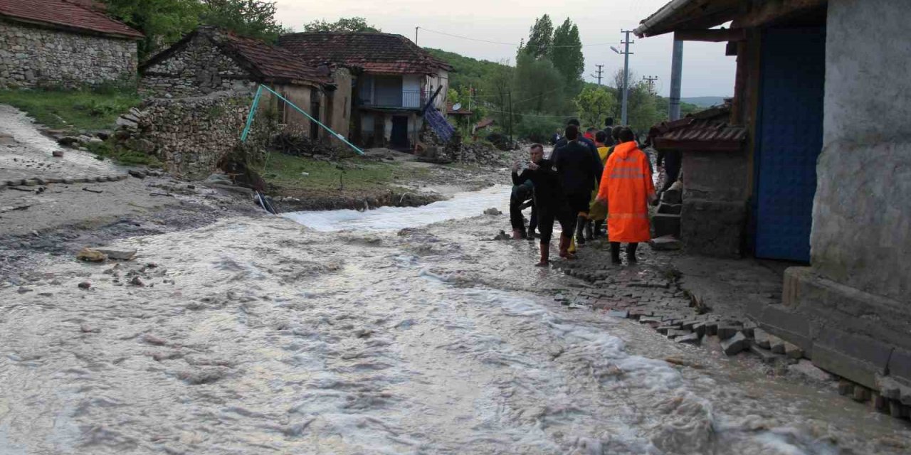 Sel Felaketinde 3 Ev Yıkıldı, Çok Sayıda Hayvan Telef Oldu