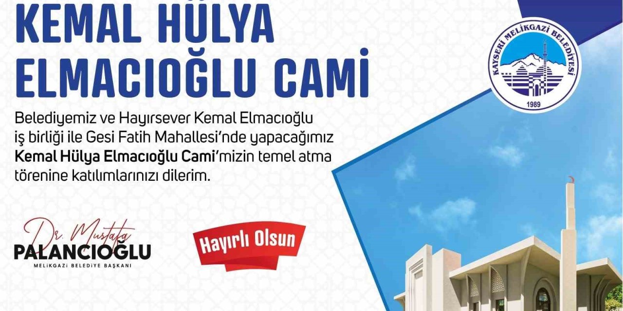 İldem’de Kemal - Hülya Elmacıoğlu Cami’nin Temeli Atılacak