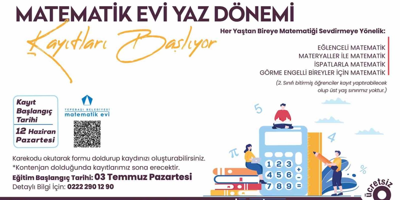 Matematik Evi’nde Yaz Dönemi Kayıtları Başlıyor