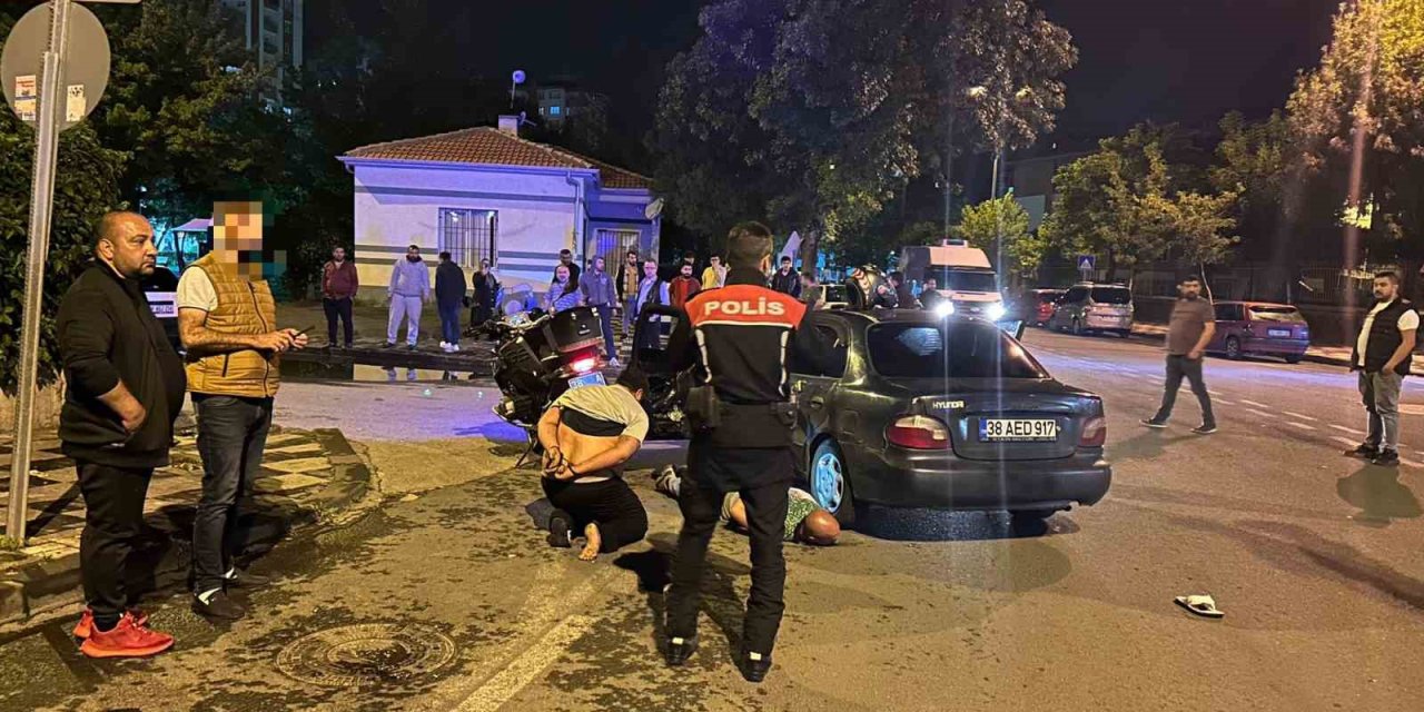 Kayseri’de Uygulamadan Kaçan 2 Şahıs Kovalamaca Sonucu Yakayı Ele Verdi