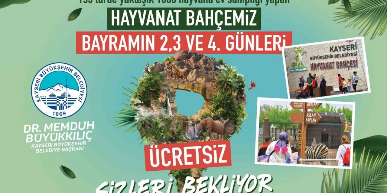 Hayvanat Bahçesi Kurban Bayramı’nda Ücretsiz