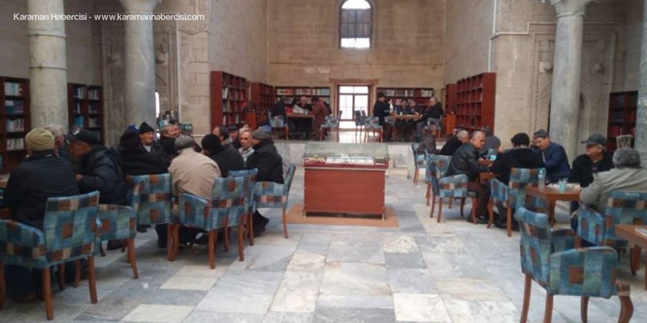 Karaman'da Millet Kıraathanesi'ne Vatandaşlar Büyük İlgi Gösterdi